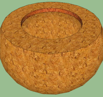 石泥陶碗SU模型下载_sketchup草图大师SKP模型