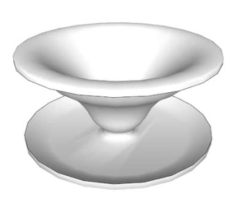 现代白色陶瓷SU模型SU模型下载_sketchup草图大师SKP模型