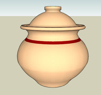 古伊比利亚陶瓷器SU模型下载_sketchup草图大师SKP模型