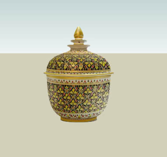 泰国陶瓷器皿SU模型下载_sketchup草图大师SKP模型