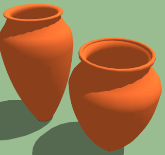陶土陶罐SU模型下载_sketchup草图大师SKP模型