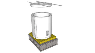 便携式陶制库窑SU模型下载_sketchup草图大师SKP模型