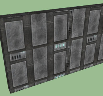 现代墙体SU模型下载_sketchup草图大师SKP模型