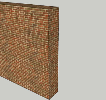 一堵红砖墙SU模型下载_sketchup草图大师SKP模型
