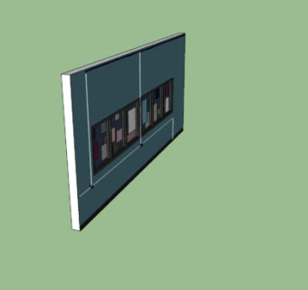 告示墙SU模型下载_sketchup草图大师SKP模型