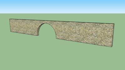 墙体拱门SU模型下载_sketchup草图大师SKP模型