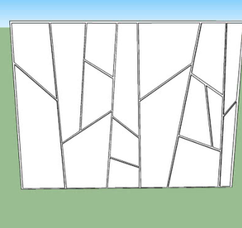 现代风格墙SU模型下载_sketchup草图大师SKP模型