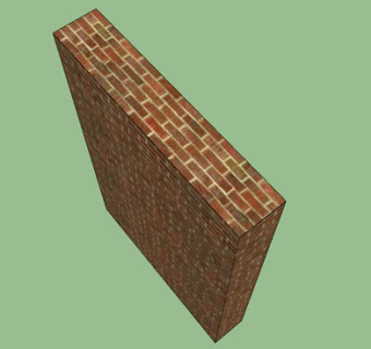 砖墙体SU模型下载_sketchup草图大师SKP模型