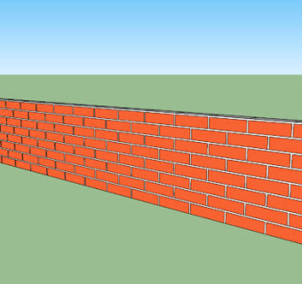 砖壁SU模型下载_sketchup草图大师SKP模型