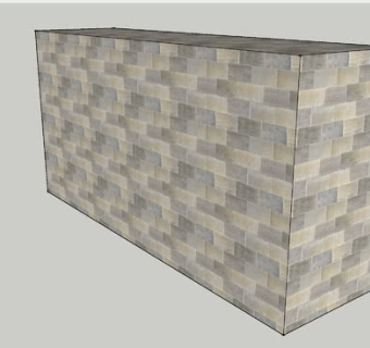 石墙墙壁SU模型下载_sketchup草图大师SKP模型