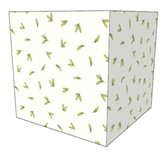 树叶叶瓣背景墙纸SU模型下载_sketchup草图大师SKP模型