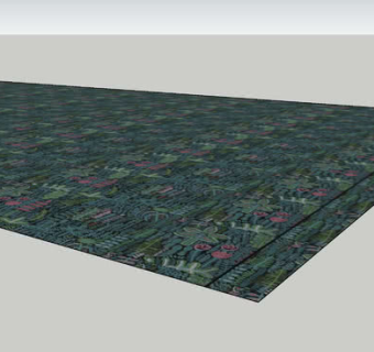花草植物墙壁壁纸SU模型下载_sketchup草图大师SKP模型