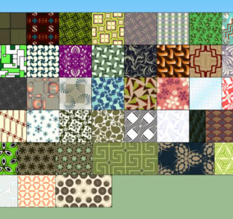 现代壁纸系列SU模型下载_sketchup草图大师SKP模型