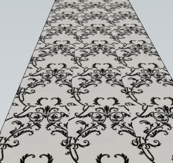 优雅的花纹壁纸SU模型下载_sketchup草图大师SKP模型