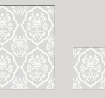 灰色系花纹墙纸SU模型下载_sketchup草图大师SKP模型