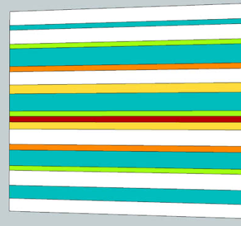 条纹彩色墙纸SU模型下载_sketchup草图大师SKP模型