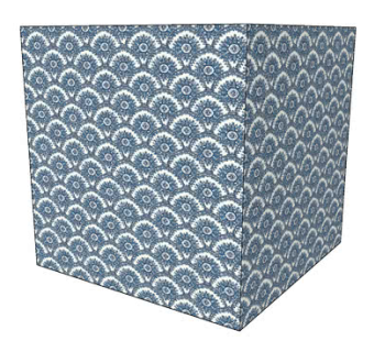 规则性花纹室内墙纸SU模型下载_sketchup草图大师SKP模型