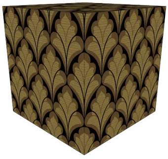 暗色系花纹墙纸SU模型下载_sketchup草图大师SKP模型