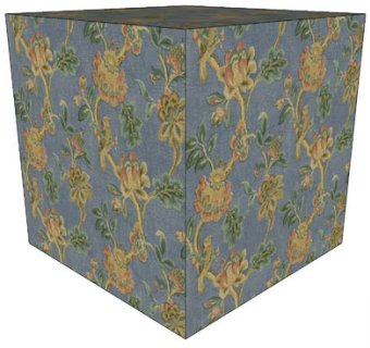 复古古典花纹墙纸SU模型下载_sketchup草图大师SKP模型