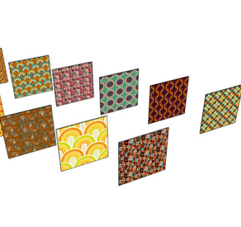 墙纸纹理集SU模型下载_sketchup草图大师SKP模型