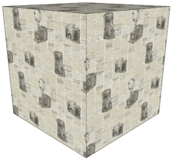 相机文字报纸墙纸SU模型下载_sketchup草图大师SKP模型