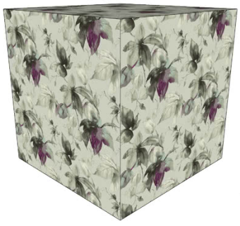 古典花卉墙纸SU模型下载_sketchup草图大师SKP模型