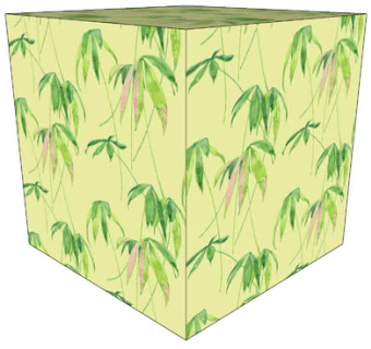 树叶植物墙纸SU模型下载_sketchup草图大师SKP模型