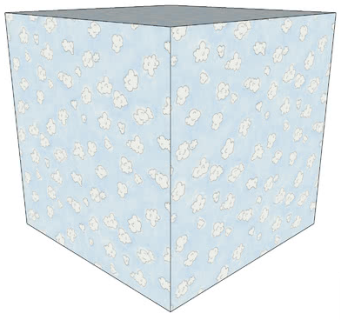 简约云朵墙纸SU模型下载_sketchup草图大师SKP模型