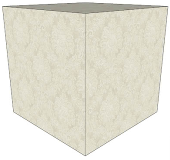 米色花纹墙纸SU模型下载_sketchup草图大师SKP模型