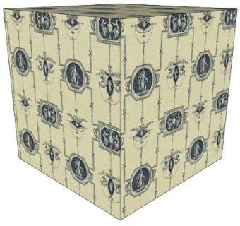 西方古典风格墙纸SU模型下载_sketchup草图大师SKP模型