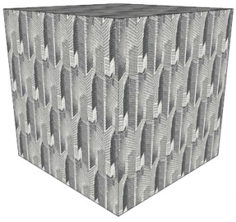 现代重叠建筑墙纸SU模型下载_sketchup草图大师SKP模型