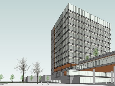 现代写字办公楼SU模型下载_sketchup草图大师SKP模型