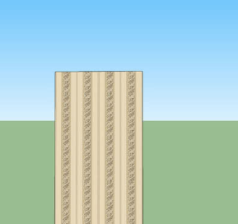墙壁花纹壁纸SU模型下载_sketchup草图大师SKP模型