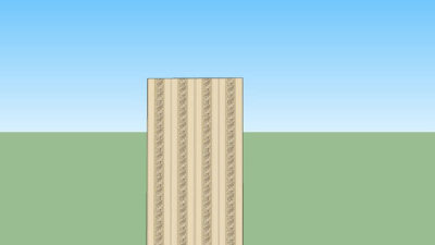 墙壁花纹壁纸SU模型下载_sketchup草图大师SKP模型