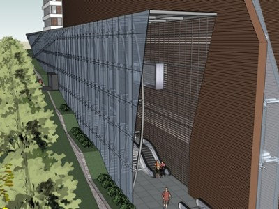 现代高层办公写字楼SU模型下载_sketchup草图大师SKP模型