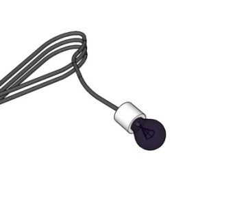 带电源线的黑光灯SU模型下载_sketchup草图大师SKP模型