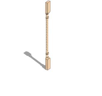 室内木制壁柱SU模型下载_sketchup草图大师SKP模型