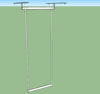 吊挂式衣架SU模型下载_sketchup草图大师SKP模型
