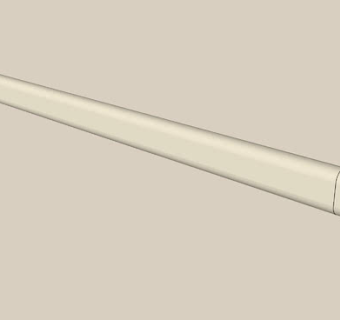 75cm衣栏杆SU模型下载_sketchup草图大师SKP模型