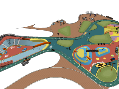 老人儿童活动建筑SU模型