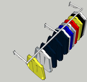 衣物挂衣架SU模型下载_sketchup草图大师SKP模型