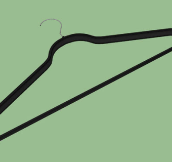 黑色衣架SU模型下载_sketchup草图大师SKP模型