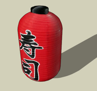 寿司店吊挂灯笼SU模型下载_sketchup草图大师SKP模型