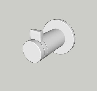 壁式物件挂钩SU模型下载_sketchup草图大师SKP模型