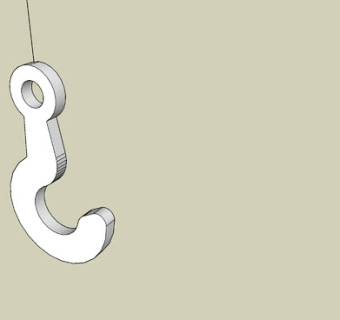 简易绞车钩SU模型下载_sketchup草图大师SKP模型