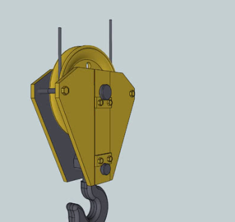 起重机吊钩SU模型下载_sketchup草图大师SKP模型