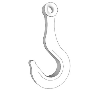 吊钩草图SU模型下载_sketchup草图大师SKP模型