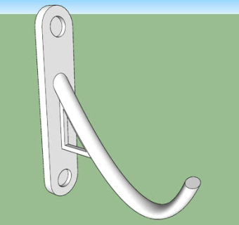 金属中式墙钩SU模型下载_sketchup草图大师SKP模型