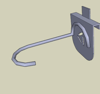 垂直自行车钩SU模型下载_sketchup草图大师SKP模型