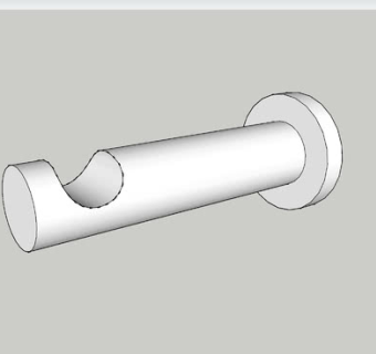 简约大衣钩SU模型下载_sketchup草图大师SKP模型